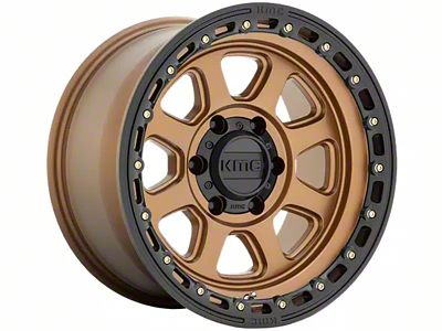 KMC Chase Matte Bronze with Black Lip 6-Lug Wheel; 17x9; 0mm Offset (19-23 Ranger)