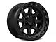 KMC Chase Satin Black with Gloss Black Lip 6-Lug Wheel; 20x9; 0mm Offset (19-23 Ranger)