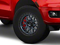 KMC GRS Midnight Blue with Gloss Black Lip 6-Lug Wheel; 17x9; -12mm Offset (19-23 Ranger)