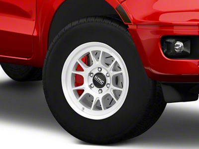 KMC Range Gloss Silver with Machined Face 6-Lug Wheel; 17x8.5; 0mm Offset (19-23 Ranger)