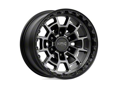 KMC Summit Satin Black with Gray Tint 6-Lug Wheel; 16x8; 0mm Offset (24-25 Ranger)