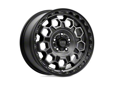 KMC Trek Satin Black with Gray Tint 6-Lug Wheel; 17x8; 20mm Offset (19-23 Ranger)