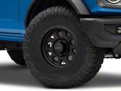 KMC Enduro Matte Black 6-Lug Wheel; 16x9; -12mm Offset (99-06 Sierra 1500)