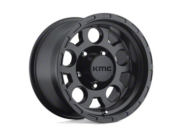 KMC Enduro Matte Black 6-Lug Wheel; 16x9; -12mm Offset (99-06 Sierra 1500)