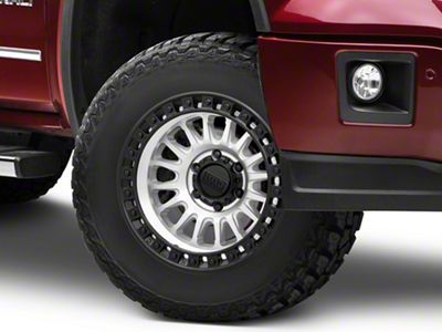KMC IMS Machined with Matte Black Lip 6-Lug Wheel; 17x8.5; -10mm Offset (14-18 Sierra 1500)