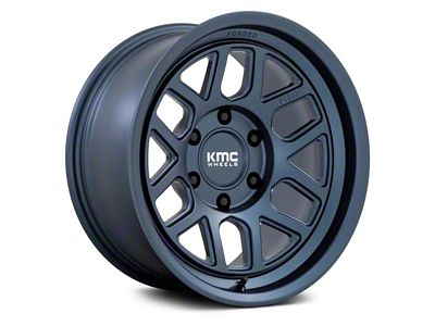 KMC Mesa Forged Monoblock Metallic Blue 6-Lug Wheel; 18x9; -12mm Offset (19-25 Sierra 1500)