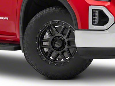 KMC Mesa Satin Black with Gray Tint 6-Lug Wheel; 20x9; 18mm Offset (19-25 Sierra 1500)