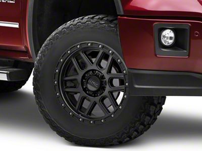 KMC Mesa Satin Black with Gray Tint 6-Lug Wheel; 17x9; 18mm Offset (14-18 Sierra 1500)
