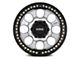 KMC Riot Beadlock Machined Face with Satin Black Windows and Ring 6-Lug Wheel; 17x9; -38mm Offset (14-18 Sierra 1500)