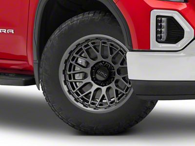 KMC Technic Anthracite 6-Lug Wheel; 20x9; 0mm Offset (19-25 Sierra 1500)
