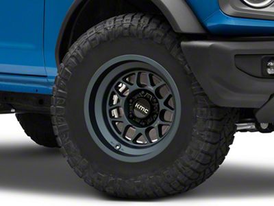 KMC Terra Metallic Blue 6-Lug Wheel; 17x9; -38mm Offset (14-18 Sierra 1500)