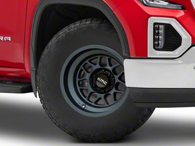 KMC Terra Metallic Blue 6-Lug Wheel; 18x8.5; 0mm Offset (19-25 Sierra 1500)
