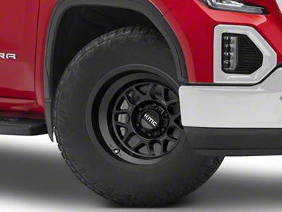 KMC Terra Satin Black 6-Lug Wheel; 18x8.5; -10mm Offset (19-25 Sierra 1500)