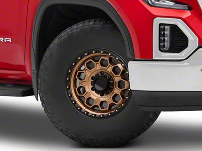 KMC Trek Matte Bronze with Black Lip 6-Lug Wheel; 17x8; 20mm Offset (19-25 Sierra 1500)