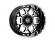 KMC Chase Satin Black with Gloss Black Lip 8-Lug Wheel; 18x9; 18mm Offset (20-24 Sierra 2500 HD)
