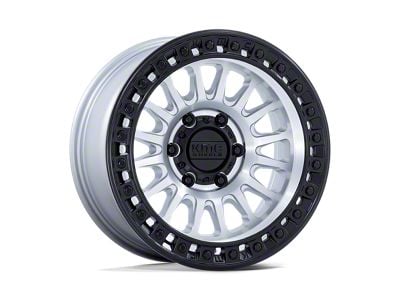 KMC IMS Machined with Black Lip 8-Lug Wheel; 18x9; 0mm Offset (20-25 Sierra 2500 HD)