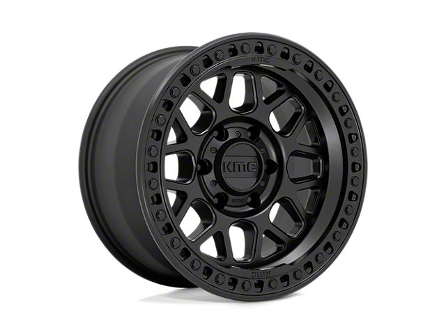 KMC GRS Satin Black 8-Lug Wheel; 20x9; 0mm Offset (07-10 Sierra 3500 HD SRW)