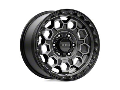 KMC Mesa Forged Slotted Beadlock Raw Machined 8-Lug Wheel; 17x9; -12mm Offset (20-26 Sierra 3500 HD SRW)