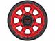 KMC Chase Candy Red with Black Lip 6-Lug Wheel; 20x9; 0mm Offset (19-24 Silverado 1500)