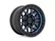 KMC GRS Midnight Blue with Gloss Black Lip 6-Lug Wheel; 17x9; 18mm Offset (19-24 Silverado 1500)