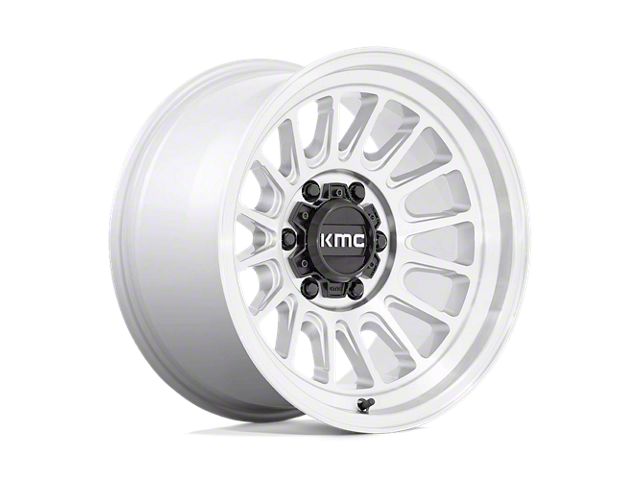 KMC Impact OL Silver Machined 6-Lug Wheel; 16x8; 0mm Offset (99-06 Silverado 1500)