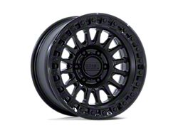 KMC IMS Matte Black with Gloss Black Lip 6-Lug Wheel; 17x8.5; 25mm Offset (19-26 Silverado 1500)