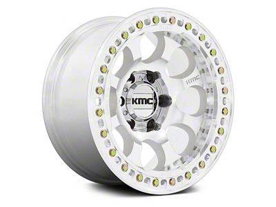 KMC Riot Beadlock Machined 6-Lug Wheel; 17x9; -12mm Offset (14-18 Silverado 1500)