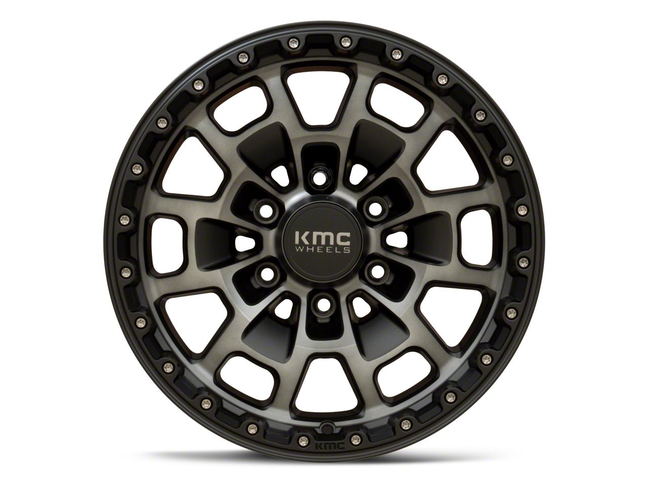 KMC Silverado 1500 Summit Satin Black with Gray Tint 6-Lug Wheel