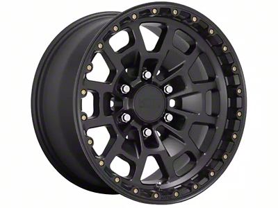 KMC Summit Satin Black 6-Lug Wheel; 17x8.5; 18mm Offset (14-18 Silverado 1500)