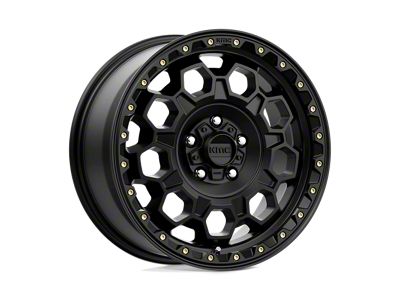 KMC Trek Satin Black 6-Lug Wheel; 17x9; -12mm Offset (19-24 Silverado 1500)