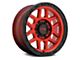 KMC Mesa Candy Red with Black Lip 8-Lug Wheel; 18x9; 18mm Offset (20-24 Silverado 2500 HD)