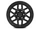 KMC Mesa Satin Black with Gloss Black Lip 8-Lug Wheel; 20x9; 0mm Offset (20-24 Silverado 2500 HD)