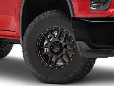 KMC Mesa Satin Black with Gray Tint 8-Lug Wheel; 18x9; 18mm Offset (20-25 Silverado 2500 HD)