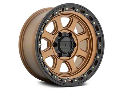 KMC Chase Matte Bronze with Black Lip 8-Lug Wheel; 20x9; 0mm Offset (07-10 Silverado 3500 HD SRW)