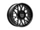 KMC Technic Satin Black 8-Lug Wheel; 20x9; 18mm Offset (07-10 Silverado 3500 HD SRW)