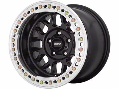 KMC Grenade Crawl Satin Black 6-Lug Wheel; 20x10; -48mm Offset (21-26 Tahoe)