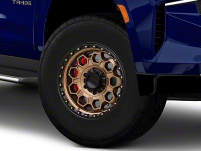 KMC Trek Matte Bronze with Black Lip 6-Lug Wheel; 17x8; 20mm Offset (21-26 Tahoe)