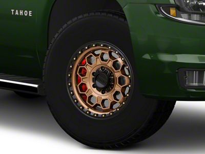 KMC Trek Matte Bronze with Black Lip 6-Lug Wheel; 17x9; 0mm Offset (15-20 Tahoe)