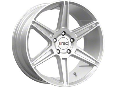 KMC Prism Brushed Silver 6-Lug Wheel; 22x9.5; 30mm Offset (21-23 Yukon)