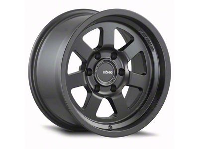Konig HT2 Matte Black 6-Lug Wheel; 17x8.5; -6mm Offset (24-25 Ranger)