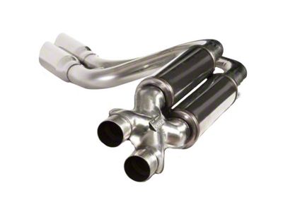 Kooks 2.5 Inch Dual Exhaust System w/ Off-Road X-Pipe; Middle Side Exit (99-03 F-150 Lightning w/ Long Tube Headers)
