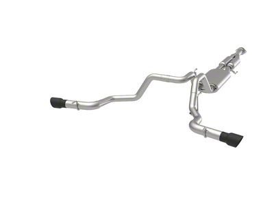 Kooks Dual Exhaust System with Black Tips; Side Exit (15-20 2.7L EcoBoost F-150)