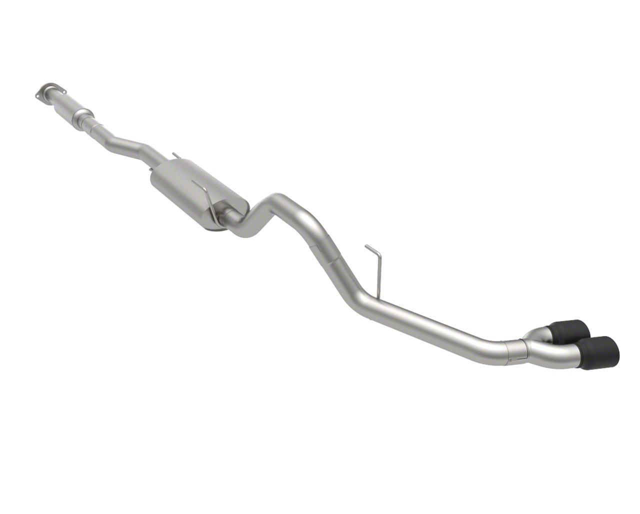 Kooks F150 Single Exhaust System with Black Tips; Side Exit 13714110