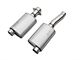 Kooks Dual Exhaust System with Black Tips; Middle Side Exit (17-20 F-150 Raptor)