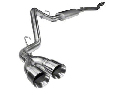 Kooks Single Exhaust System with Polished Tips; Side Exit (15-20 5.0L F-150)