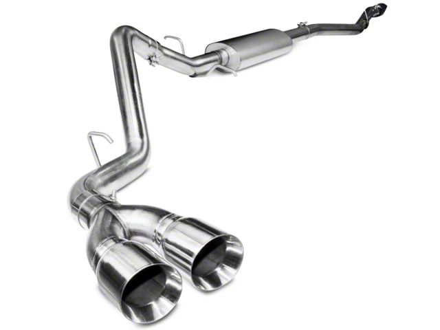Kooks Single Exhaust System with Polished Tips; Side Exit (14-18 5.3L Sierra 1500)