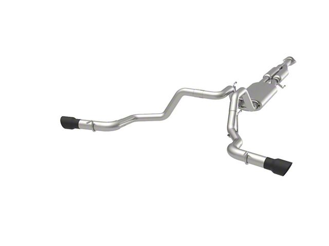 Kooks Dual Exhaust System with Black Tips; Side Exit (15-20 3.5L EcoBoost F-150, Excluding Raptor & 19-20 Limited)