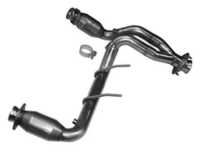 Kooks 2.50-Inch GREEN Catted Y-Pipe (09-10 5.4L F-150; 2010 5.4L F-150 Raptor w/ Long Tube Headers)