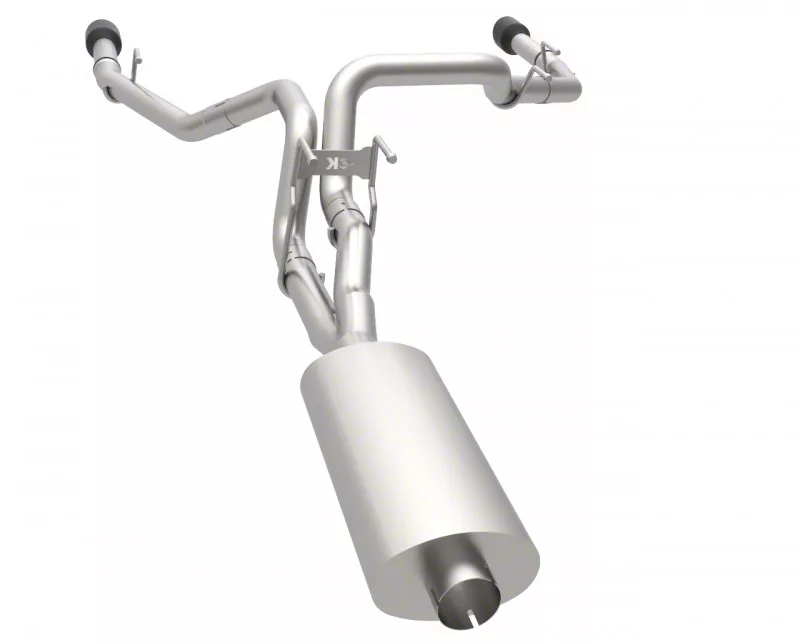 Kooks RAM 1500 Dual Exhaust System with Black Tips; Rear Exit 35104110