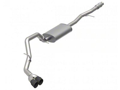 Kooks KST Single Exhaust System with Black Tips; Side Exit (19-25 5.3L Sierra 1500)